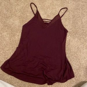 Burgundy tank top